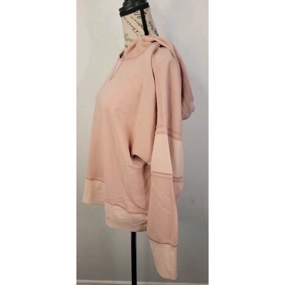 Daily Practice by Anthropologie Boxy Pullover Sz M Hoodie Sweatshirt Top Mauve - Picture 7 of 11